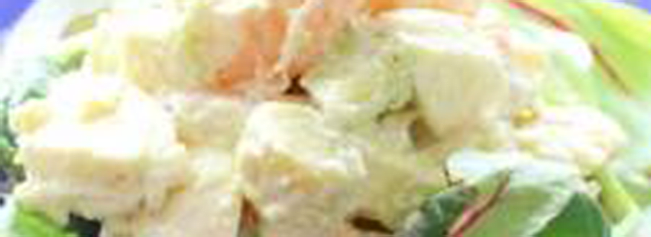 海老アボカドとモッツァレラチーズのマーマレードマヨサラダ