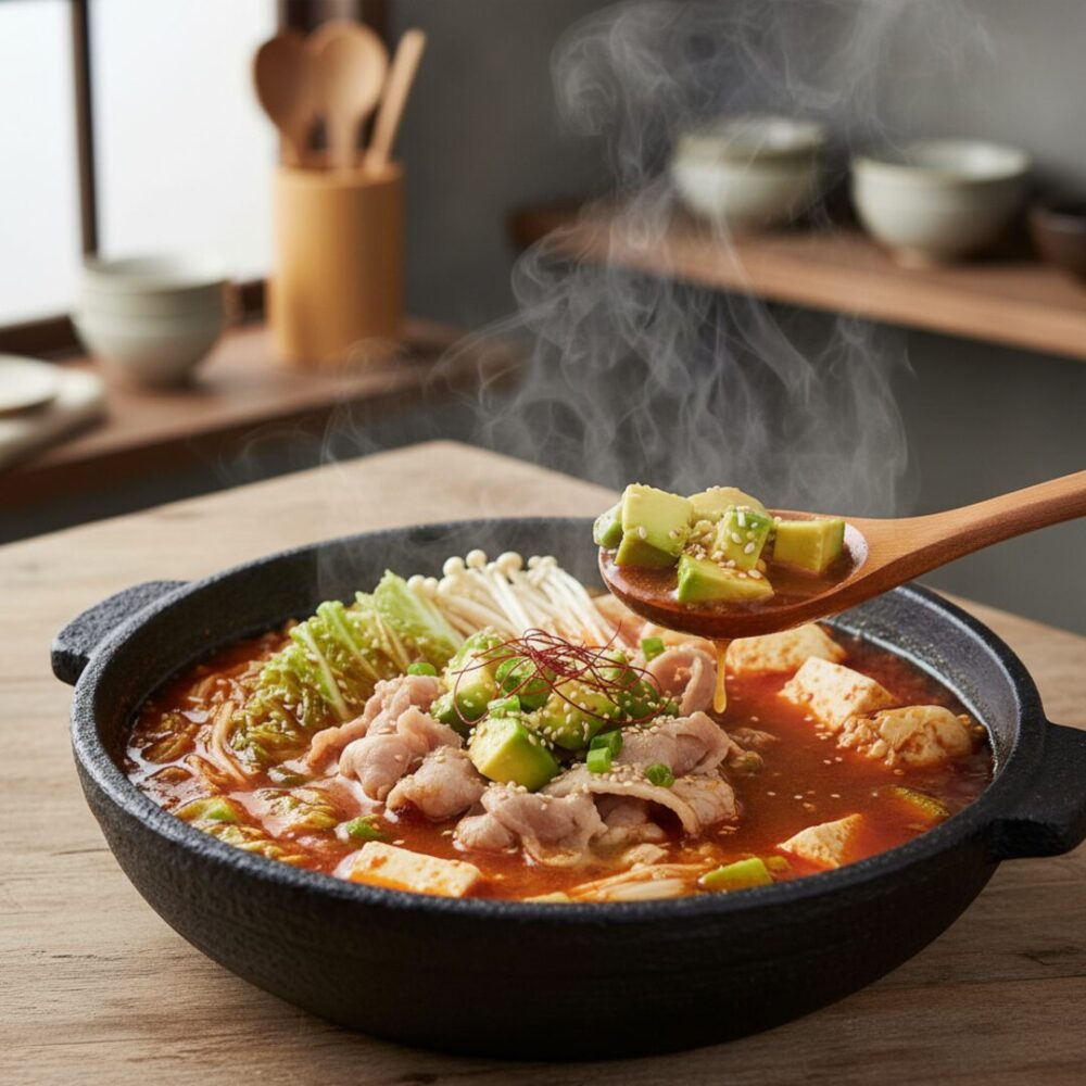 アボカドでとろとろ！辛旨マーラー鍋